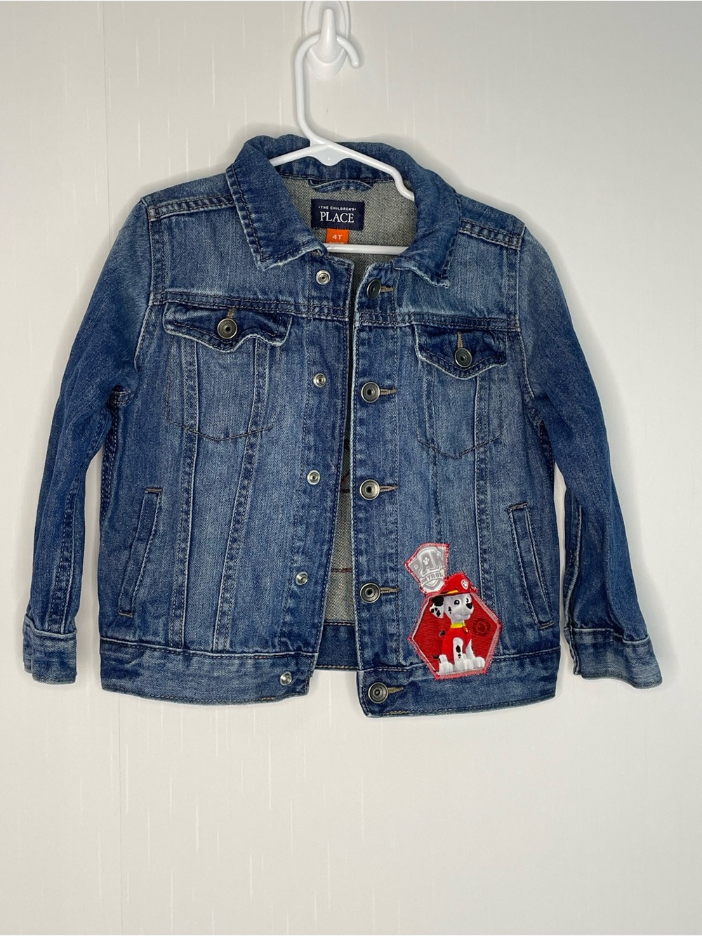 The Children's Place Paw Patrol Classic Trucker Style Denim Jean Jacket Snaps 4T - Picture 5 of 13